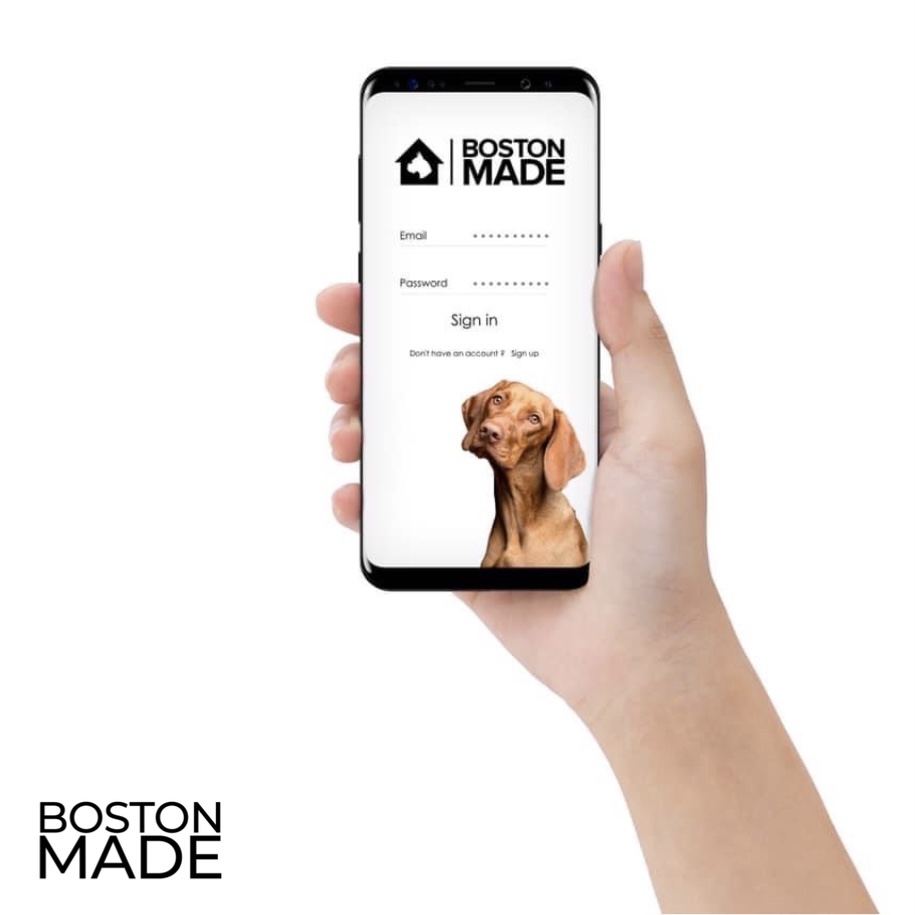 Boston Made app shown on a phone