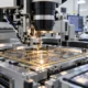 Precision die-bonding equipment inside an advanced semiconductor packaging cleanroom.